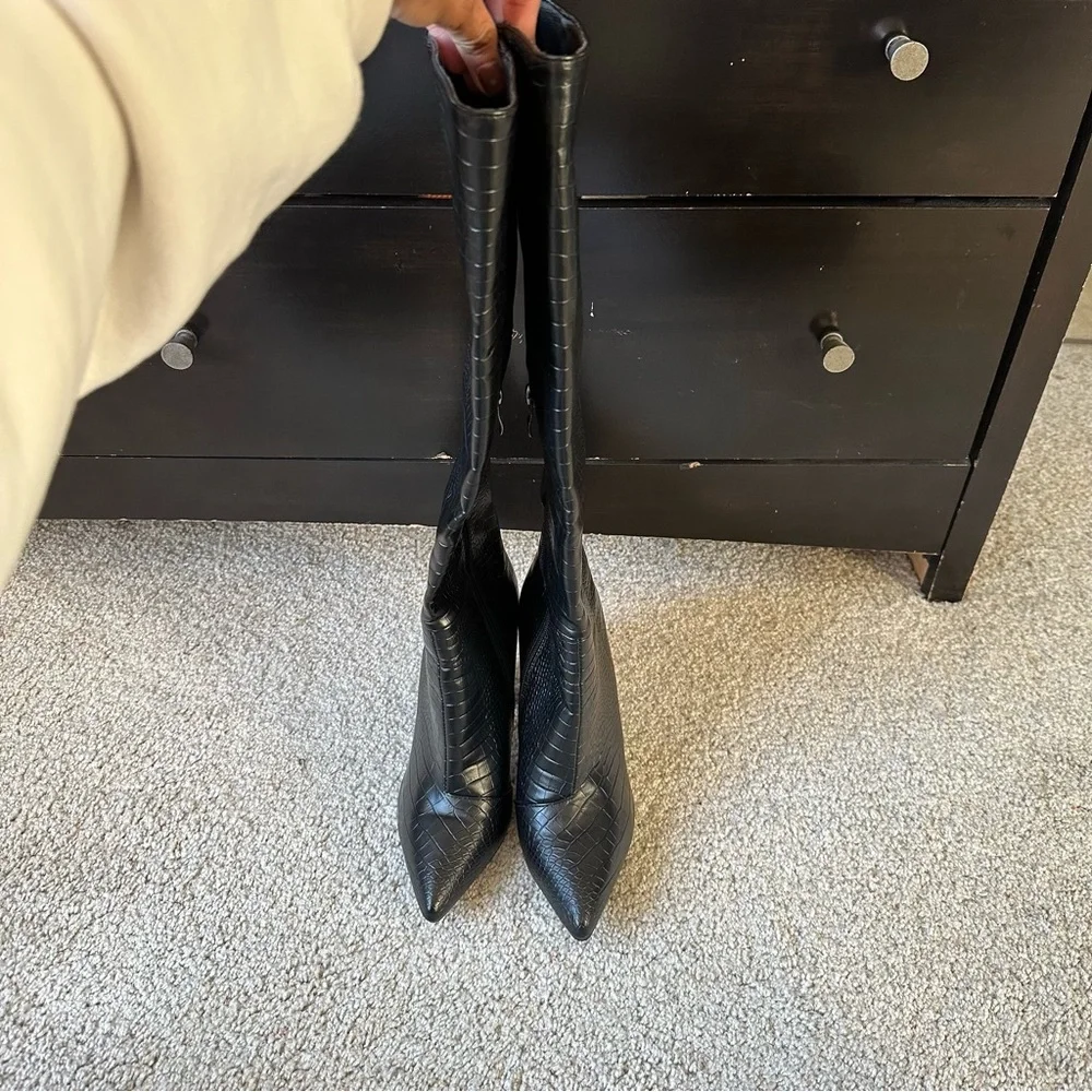 BELLINI MILLA BLACK CROC BOOT - Picture 7 of 15
